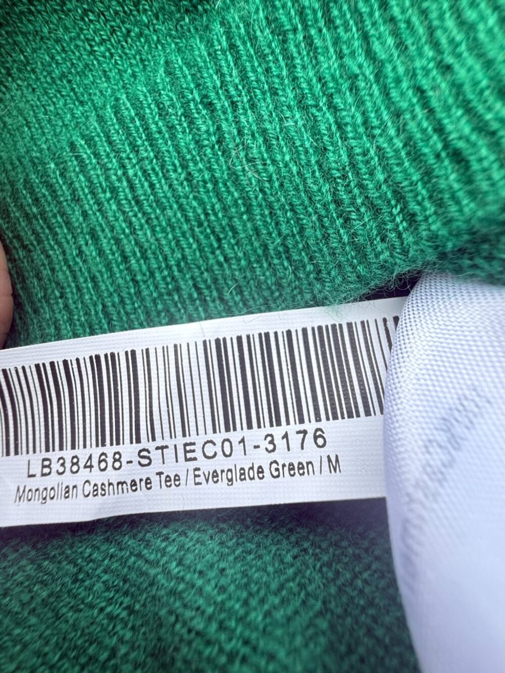 Quince 100% Cashmere Short Sleeve Sweater Tee Everglade Green Medium - Picture 5 of 6